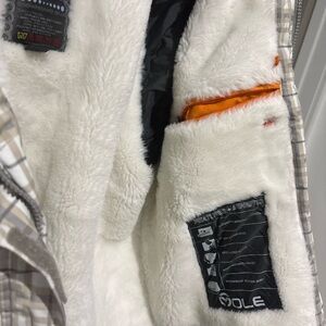 White and Orange Insulated Jacket